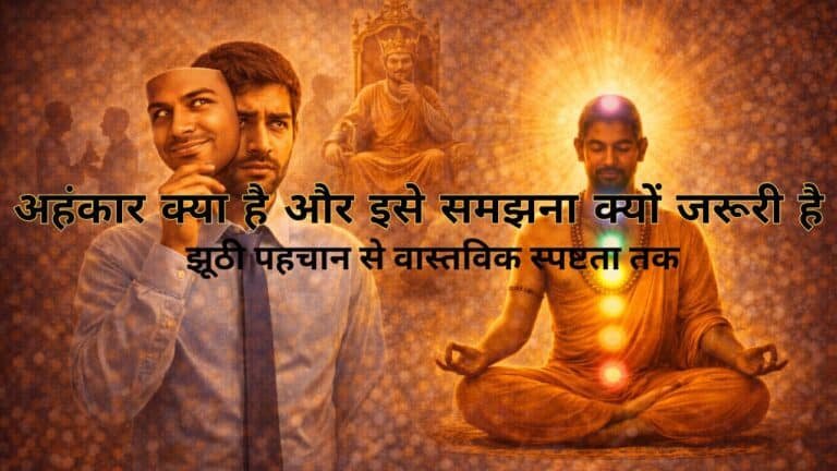 अहंकार क्या है और इसे समझना क्यों जरूरी है : झूठी पहचान से वास्तविक स्पष्टता तक