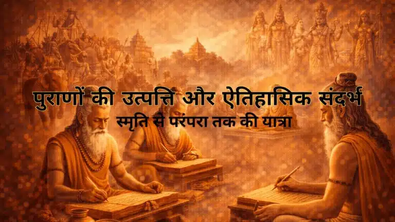 पुराणों की उत्पत्ति और ऐतिहासिक संदर्भ : स्मृति से परंपरा तक की यात्रा