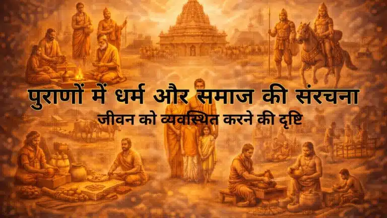 पुराणों में धर्म और समाज की संरचना : जीवन को व्यवस्थित करने की दृष्टि