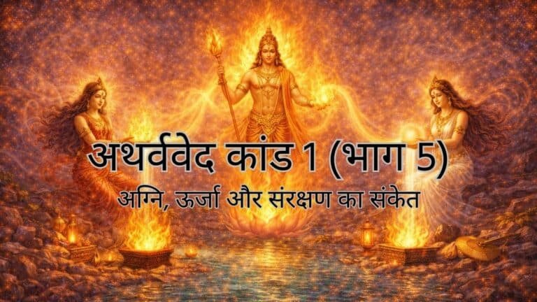 अथर्ववेद कांड 1 (भाग 5) : अग्नि, ऊर्जा और संरक्षण का संकेत