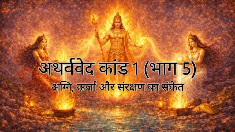 अथर्ववेद कांड 1 (भाग 5) : अग्नि, ऊर्जा और संरक्षण का संकेत
