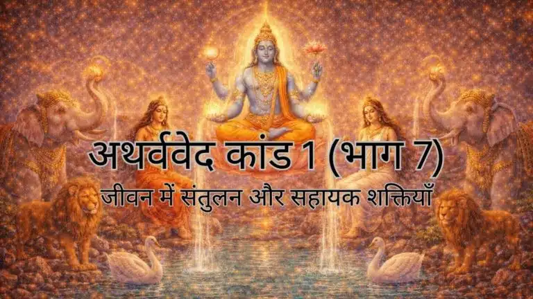 अथर्ववेद कांड 1 (भाग 7) : जीवन में संतुलन और सहायक शक्तियाँ