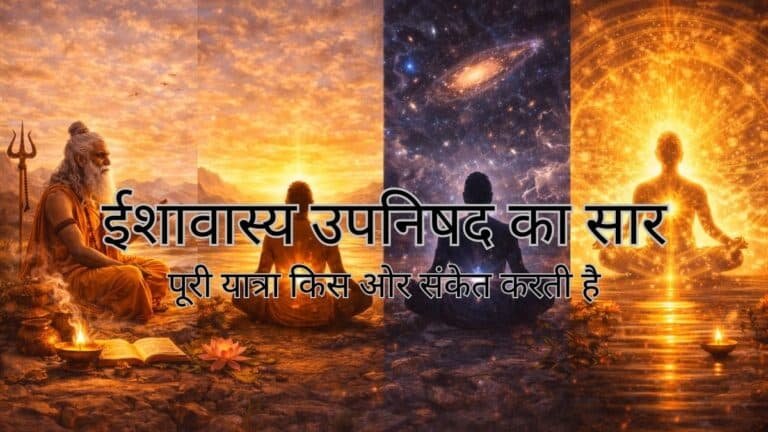 ईशावास्य उपनिषद का सार : पूरी यात्रा किस ओर संकेत करती है