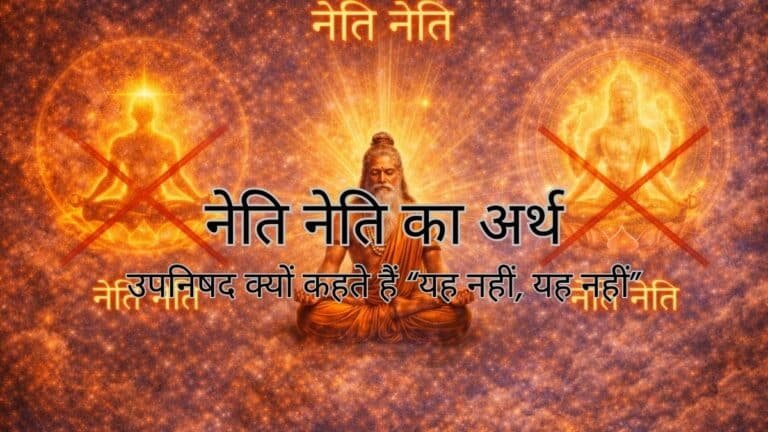 नेति नेति का अर्थ : उपनिषद क्यों कहते हैं “यह नहीं, यह नहीं”