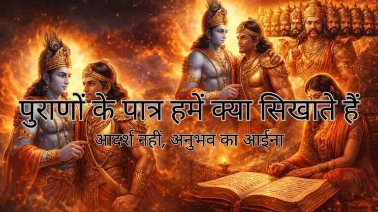 पुराणों के पात्र हमें क्या सिखाते हैं : आदर्श नहीं, अनुभव का आईना