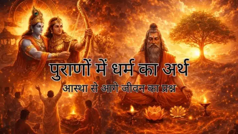 पुराणों में धर्म का अर्थ : आस्था से आगे जीवन का प्रश्न