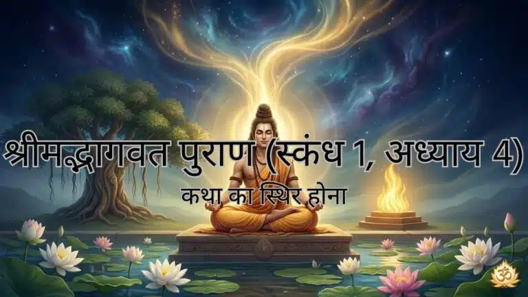 श्रीमद्भागवत पुराण (स्कंध 1, अध्याय 4) : कथा का स्थिर होना