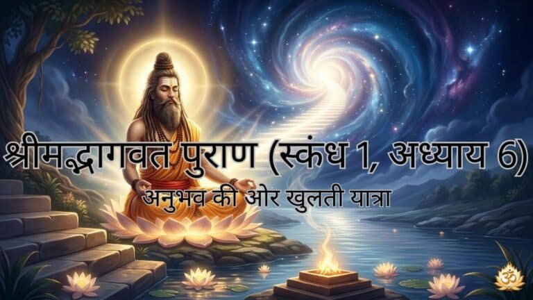 श्रीमद्भागवत पुराण (स्कंध 1, अध्याय 6) : अनुभव की ओर खुलती यात्रा