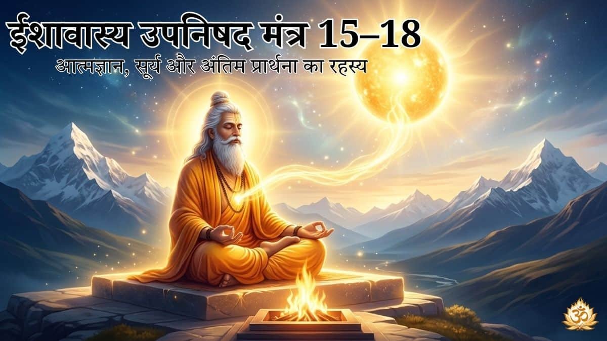 ईशावास्य उपनिषद मंत्र 15 18
