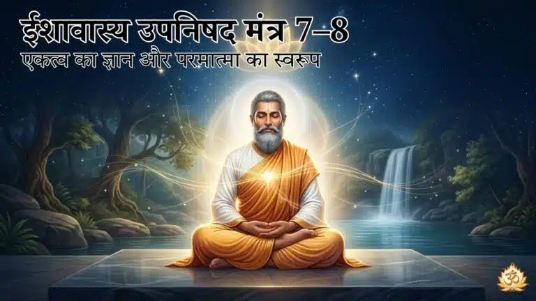 ईशावास्य उपनिषद मंत्र 7–8: एकत्व का ज्ञान और परमात्मा का स्वरूप