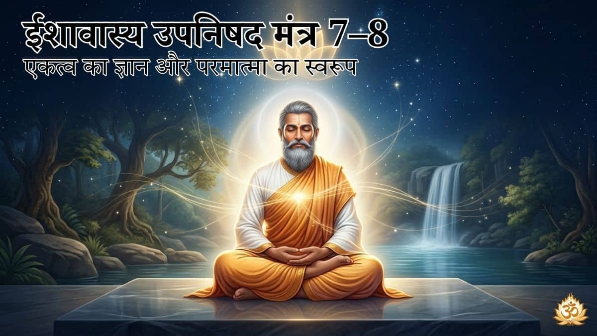 ईशावास्य उपनिषद मंत्र 7–8