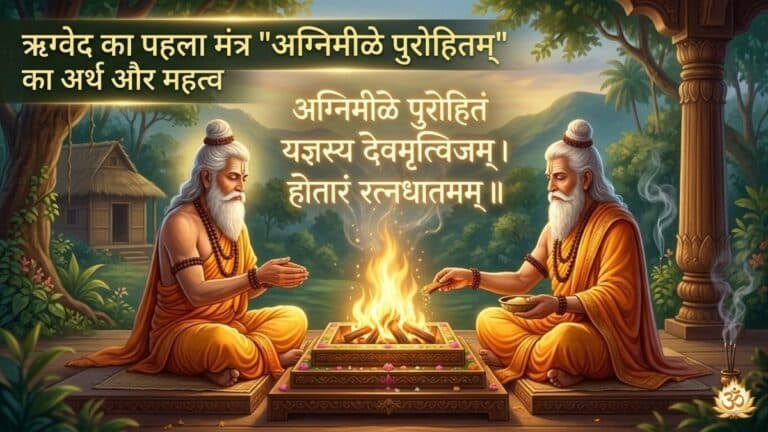 ऋग्वेद का पहला मंत्र “अग्निमीळे पुरोहितम्” का अर्थ और महत्व