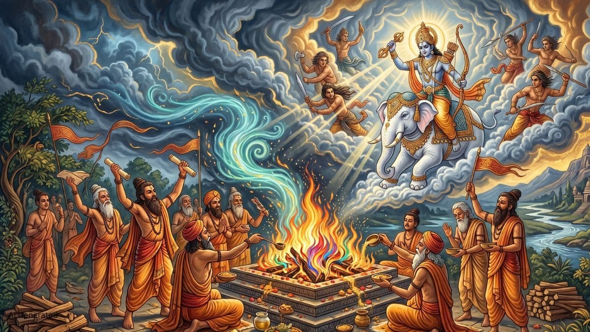 ऋग्वेद में इंद्र और मरुतगण