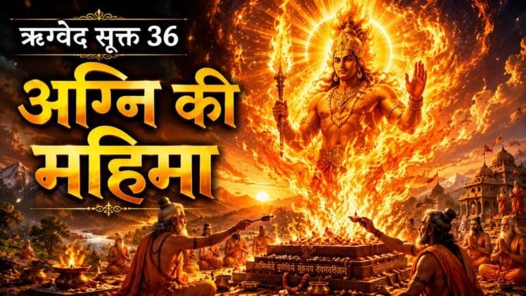 ऋग्वेद मंडल 1 सूक्त 36. अग्नि की महिमा, संरक्षण और समृद्धि की प्रार्थना